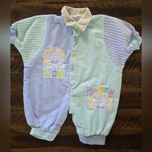 Adorable Baby Romper with Lion Patch